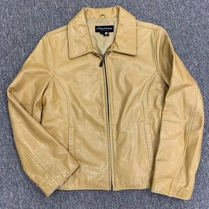 Marcia Collection Leather Jacket Size Large
